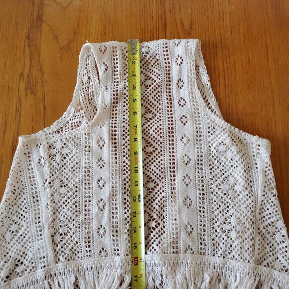 Knit Works Open Boho Cottage Core Open Vest - Picture 12 of 12